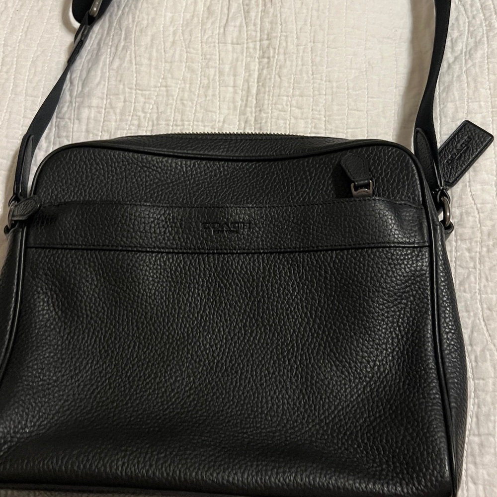 Coach Black Leather Bag NWOT
